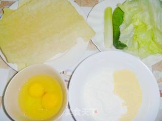 【中式面点】营养早餐---双味玉米煎饼的做法步骤：1