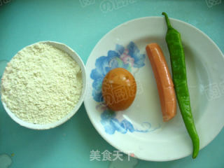 很小资的一款早餐【花开蛋饼】的做法步骤：1