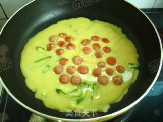 很小资的一款早餐【花开蛋饼】的做法步骤：7