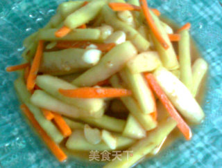 简单夏日小菜——麻酱西瓜皮的做法步骤：5
