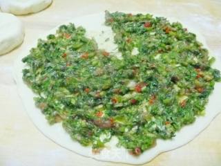 多层尖椒香菜猪肉馅饼的做法步骤：12