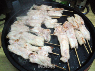 电饼铛煎里脊肉的做法步骤：5
