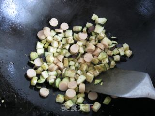 晚餐--茄子鸡蛋火腿打卤面的做法步骤：5
