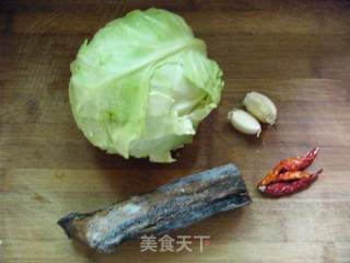 腊肉炒包心菜的做法步骤：1