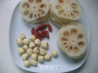 【徽菜】莲子炒莲藕片的做法步骤：2