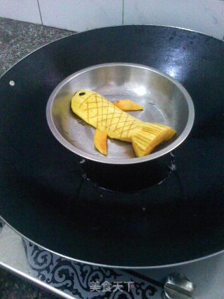 蒸南瓜鱼的做法步骤：3