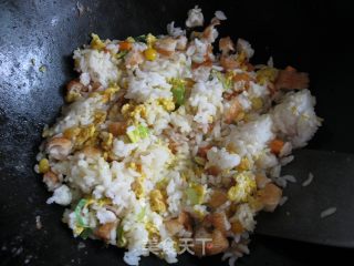我的晚餐--油条炒饭的做法步骤：6