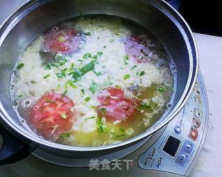 番茄蛋花汤的做法步骤：9