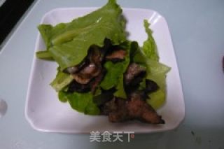 五香肉片生菜包的做法步骤：7