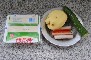 薯丝豆腐的做法步骤：1