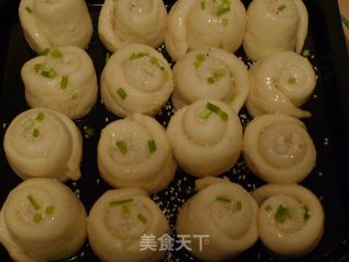 葱油面包卷的做法步骤：8