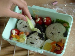 【花样寿司】----卡通饭团的做法步骤：8