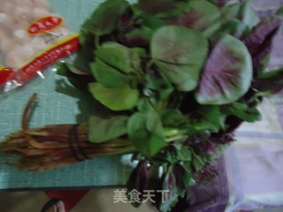 苋菜虾丸汤的做法步骤：2