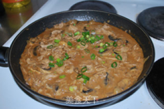 蘑菇烩里脊肉的做法步骤：11