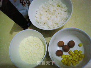 剩米饭的春天--豆沙牛奶粥的做法步骤：1