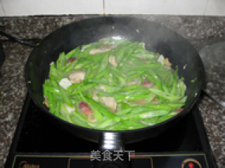 四季豆炒猪肉的做法步骤：7