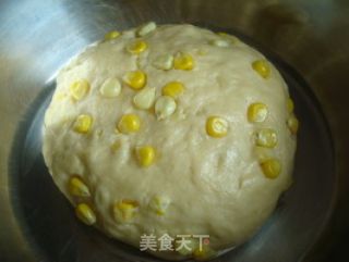 香香甜甜——鲜奶油玉米面包的做法步骤：2