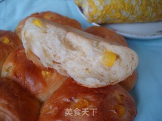 香香甜甜——鲜奶油玉米面包的做法步骤：6
