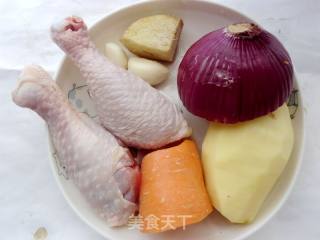 咖喱土豆鸡块的做法步骤：1
