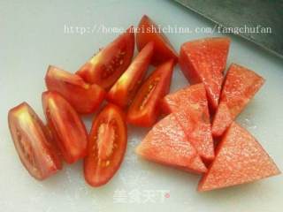 西瓜番茄汁的做法步骤：2