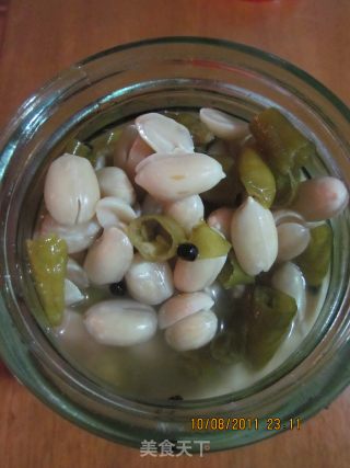 山寨版泡椒花生的做法步骤：2