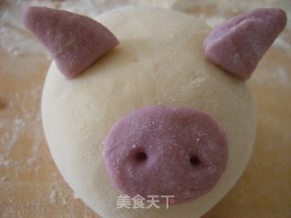 小猪豆沙包的做法步骤：11