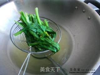 家常菜肴@@白灼菜心的做法步骤：4