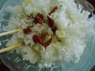 银耳拌黄瓜的做法步骤：6