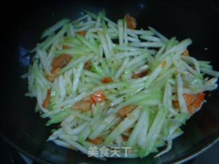 节瓜虾米粉丝煲的做法步骤：6