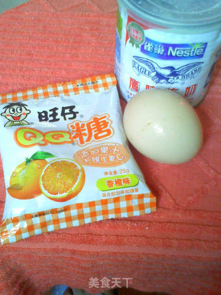 QQ糖蛋奶花的做法步骤：1