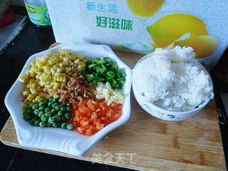 家常炒饭3的做法步骤：1