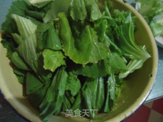 炝炒盖菜的做法步骤：2