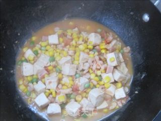 茄汁杂蔬炖豆腐的做法步骤：10