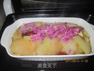 耗油炒冬瓜的做法步骤：5