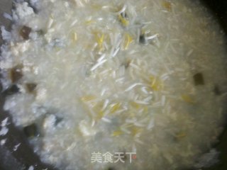 皮蛋瘦肉蛋花粥的做法步骤：5