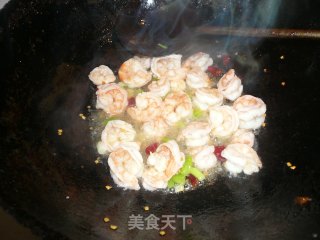 虾炒小白菜的做法步骤：5