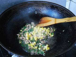 家常炒饭4 ---- 肉糜豇豆饭的做法步骤：5