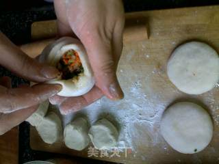 香菇肉末煎饼的做法步骤：3