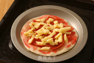 鲜菜PIZZA的做法步骤：5