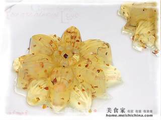 清新迷人桂花香@@桂花果冻的做法步骤：8