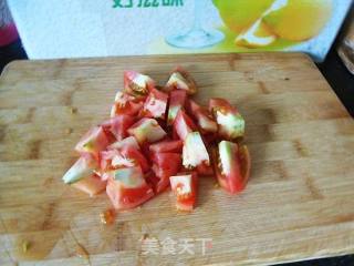 番茄魔芋花的做法步骤：2
