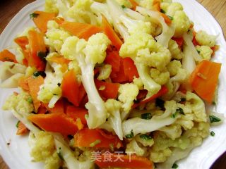 家常菜----清炒菜花的做法步骤：7