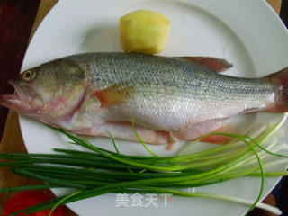 清蒸鲈鱼的做法步骤：1