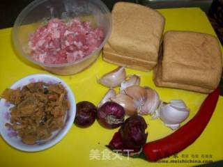 家常菜肴@@冬菜肉碎烧豆腐的做法步骤：1