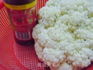 【家庭快手小炒}】茄汁菜花的做法步骤：1