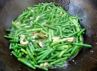 家常小炒----肉丝炒豇豆的做法步骤：6