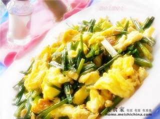 家常菜肴@@韭菜花炒蛋的做法步骤：8