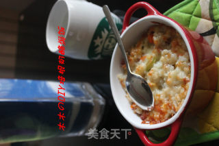 培根奶酪焗饭的做法步骤：5