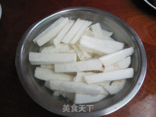 山药青瓜炒鱿鱼的做法步骤：2