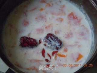 木瓜牛奶的做法步骤：4